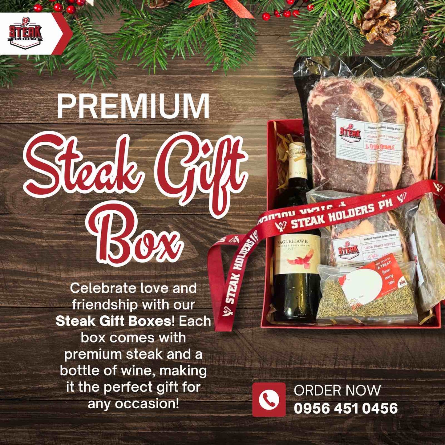 STEAK & WINE GIFT BOX